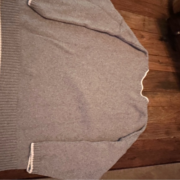 J. Jill Gray and Cream Snowflake Crewneck Sweater - Picture 4 of 5